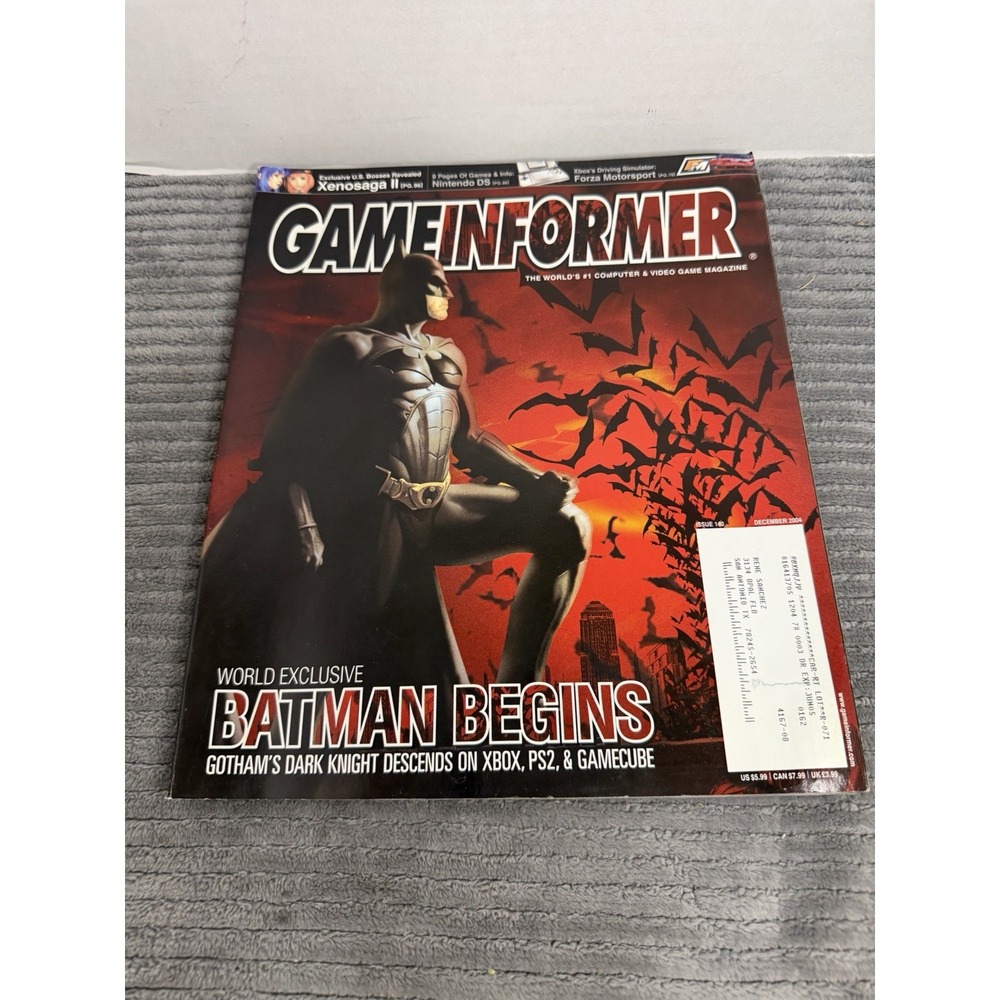 Game Informer Gaming Magazine Batman Begins Issue 140 Dec 2004